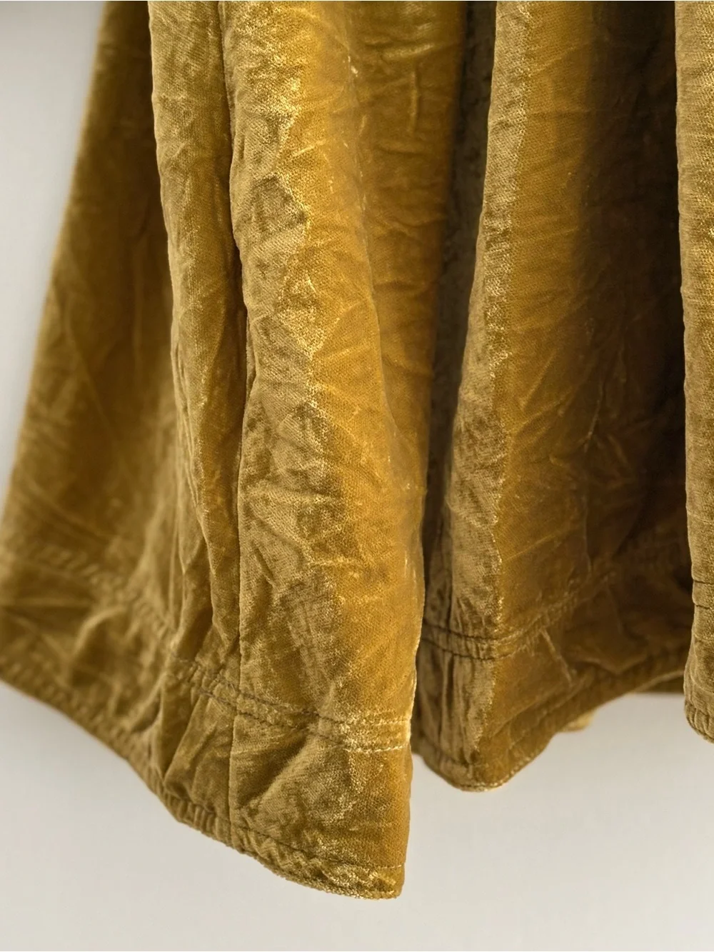 Free People Olive Velvet Mini Dress
